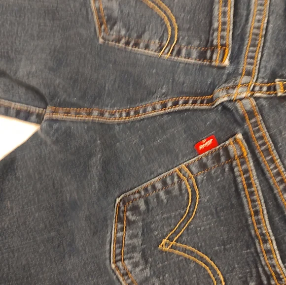 Levi's Dark Blue Denim Jeans - Picture 4 of 8